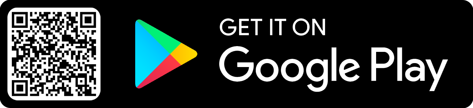 Google Play button with QR Code